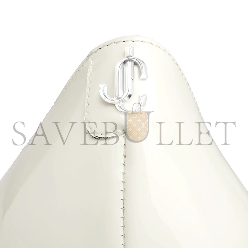 Ji*y Ch* love 85 latte patent leather pumps with jc emblem love85pwj